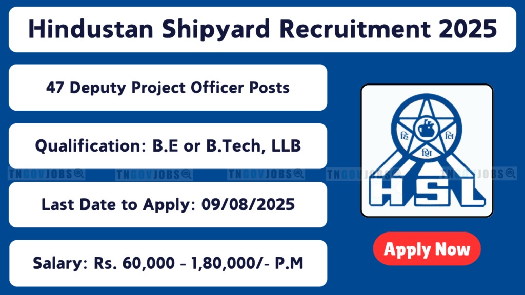 Hindustan Shipyard Recruitment 2025